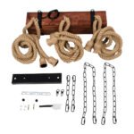 GLOBOSTAR® VIKING 00606 Vintage Κρεμαστό Φωτιστικό Οροφής με Ντουί 6 x E27 AC 220-240V IP20 - Καφέ & Μπεζ - Μ53 x Π11 x Υ220cm - Image 11