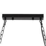 GLOBOSTAR® VIKING 00607 Vintage Κρεμαστό Φωτιστικό Οροφής με Ντουί 10 x E27 AC 220-240V IP20 - Καφε & Μπεζ - Μ108 x Π11 x Υ220cm - Image 10