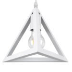 GLOBOSTAR® TRIANGLE 00617 Μοντέρνο Κρεμαστό Φωτιστικό Οροφής με Ντουί 3 x E27 AC 220-240V IP20 - Λευκό - Μ49 x Π49 x Y130cm - Image 7