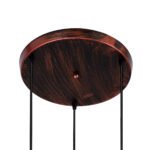 GLOBOSTAR® TRIANGLE 00618 Μοντέρνο Κρεμαστό Φωτιστικό Οροφής με Ντουί 3 x E27 AC 220-240V IP20 - Χάλκινο - Μ49 x Π49 x Y130cm - Image 10