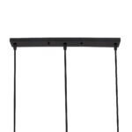 GLOBOSTAR® TRIANGLE 00621 Μοντέρνο Κρεμαστό Φωτιστικό Οροφής με Ντουί 3 x E27 AC 220-240V IP20 - Μαύρο - Μ70 x Π22 x Y130cm - Image 10