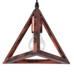 GLOBOSTAR® TRIANGLE 00623 Μοντέρνο Κρεμαστό Φωτιστικό Οροφής με Ντουί 3 x E27 AC 220-240V IP20 - Χάλκινο - Μ70 x Π22 x Y130cm - Image 7