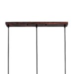 GLOBOSTAR® TRIANGLE 00623 Μοντέρνο Κρεμαστό Φωτιστικό Οροφής με Ντουί 3 x E27 AC 220-240V IP20 - Χάλκινο - Μ70 x Π22 x Y130cm - Image 10