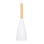 GLOBOSTAR® DILLON 00629 Μοντέρνο Κρεμαστό Φωτιστικό Οροφής με Ντουί 6 x E27 AC 220-240V IP20 - Λευκό & Μπεζ - Μ52 x Π52 x Y130cm - Image 5