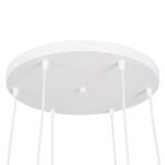 GLOBOSTAR® DILLON 00629 Μοντέρνο Κρεμαστό Φωτιστικό Οροφής με Ντουί 6 x E27 AC 220-240V IP20 - Λευκό & Μπεζ - Μ52 x Π52 x Y130cm - Image 8