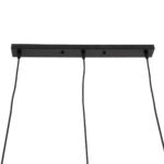 GLOBOSTAR® DILLON 00630 Μοντέρνο Κρεμαστό Φωτιστικό Οροφής με Ντουί 3 x E27 AC 220-240V IP20 - Μαύρο & Μπεζ - Μ54 x Π14 x Υ130cm - Image 8