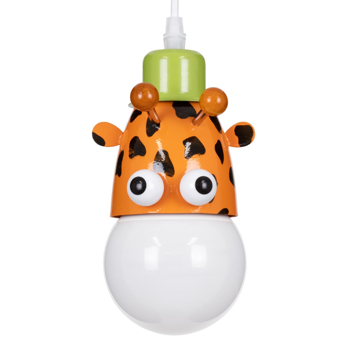 00638_0 GLOBOSTAR® GIRAFFE 00638 Παιδικό Κρεμαστό Φωτιστικό Οροφής με Ντουί 1 x E27 AC 220-240V IP20 - Πολύχρωμο - Μ12 x Π10.5 x Υ13.5cm - Image 1