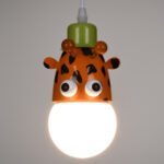 GLOBOSTAR® GIRAFFE 00638 Παιδικό Κρεμαστό Φωτιστικό Οροφής με Ντουί 1 x E27 AC 220-240V IP20 - Πολύχρωμο - Μ12 x Π10.5 x Υ13.5cm - Image 3