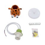GLOBOSTAR® GIRAFFE 00638 Παιδικό Κρεμαστό Φωτιστικό Οροφής με Ντουί 1 x E27 AC 220-240V IP20 - Πολύχρωμο - Μ12 x Π10.5 x Υ13.5cm - Image 8