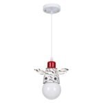 GLOBOSTAR® ZEBRA 00639 Παιδικό Κρεμαστό Φωτιστικό Οροφής με Ντουί 1 x E27 AC 220-240V IP20 - Πολύχρωμο - Μ19 x Π10.5 x Υ13.5cm - Image 4