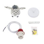 GLOBOSTAR® ZEBRA 00639 Παιδικό Κρεμαστό Φωτιστικό Οροφής με Ντουί 1 x E27 AC 220-240V IP20 - Πολύχρωμο - Μ19 x Π10.5 x Υ13.5cm - Image 8