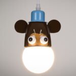 GLOBOSTAR® MONKEY 00640 Παιδικό Κρεμαστό Φωτιστικό Οροφής με Ντουί 1 x E27 AC 220-240V IP20 - Πολύχρωμο - Μ14.5 x Π10.5 x Υ13.5cm - Image 3