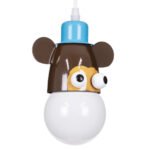GLOBOSTAR® MONKEY 00640 Παιδικό Κρεμαστό Φωτιστικό Οροφής με Ντουί 1 x E27 AC 220-240V IP20 - Πολύχρωμο - Μ14.5 x Π10.5 x Υ13.5cm - Image 5