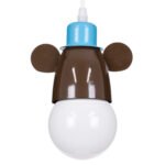 GLOBOSTAR® MONKEY 00640 Παιδικό Κρεμαστό Φωτιστικό Οροφής με Ντουί 1 x E27 AC 220-240V IP20 - Πολύχρωμο - Μ14.5 x Π10.5 x Υ13.5cm - Image 6