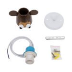 GLOBOSTAR® MONKEY 00640 Παιδικό Κρεμαστό Φωτιστικό Οροφής με Ντουί 1 x E27 AC 220-240V IP20 - Πολύχρωμο - Μ14.5 x Π10.5 x Υ13.5cm - Image 8