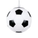 GLOBOSTAR® FOOTBALL 00643 Παιδικό Κρεμαστό Φωτιστικό Οροφής με Ντουί 1 x E27 AC 220-240V IP20 - Λευκό & Μαύρο - Μ15 x Π15 x Y18cm