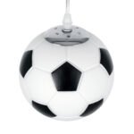 GLOBOSTAR® FOOTBALL 00643 Παιδικό Κρεμαστό Φωτιστικό Οροφής με Ντουί 1 x E27 AC 220-240V IP20 - Λευκό & Μαύρο - Μ15 x Π15 x Y18cm - Image 7
