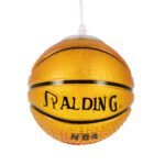 GLOBOSTAR® SPALDING NBA 00645 Παιδικό Κρεμαστό Φωτιστικό Οροφής με Ντουί 1 x E27 AC 220-240V IP20 - Πορτοκαλί & Μαύρο - Μ18 x Π18 x Υ18cm - Image 5