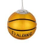 GLOBOSTAR® SPALDING NBA 00645 Παιδικό Κρεμαστό Φωτιστικό Οροφής με Ντουί 1 x E27 AC 220-240V IP20 - Πορτοκαλί & Μαύρο - Μ18 x Π18 x Υ18cm - Image 7