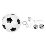 GLOBOSTAR® FOOTBALL 00647 Παιδικό Κρεμαστό Φωτιστικό Οροφής με Ντουί 1 x E27 AC 220-240V IP20 - Λευκό & Μαύρο - Μ25 x Π25 x Υ25cm - Image 9