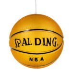GLOBOSTAR® SPALDING NBA 00649 Παιδικό Κρεμαστό Φωτιστικό Οροφής με Ντουί 1 x E27 AC 220-240V IP20 - Πορτοκαλί & Μαύρο - Μ25 x Π25 x Υ25cm - Image 6