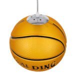 GLOBOSTAR® SPALDING NBA 00649 Παιδικό Κρεμαστό Φωτιστικό Οροφής με Ντουί 1 x E27 AC 220-240V IP20 - Πορτοκαλί & Μαύρο - Μ25 x Π25 x Υ25cm - Image 7