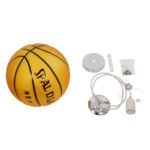 GLOBOSTAR® SPALDING NBA 00649 Παιδικό Κρεμαστό Φωτιστικό Οροφής με Ντουί 1 x E27 AC 220-240V IP20 - Πορτοκαλί & Μαύρο - Μ25 x Π25 x Υ25cm - Image 9
