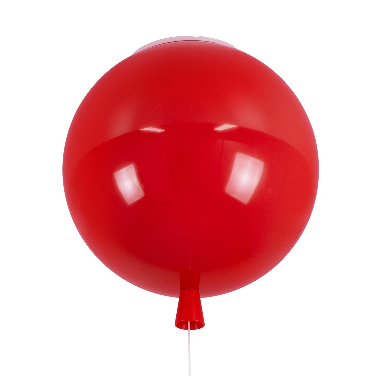 00652_0 GLOBOSTAR® BALLOON 00652 Παιδικό Φωτιστικό Οροφής με Ντουί 1 x E27 AC 220-240V IP20 - Κόκκινο - Μ30 x Π30 x Υ33cm - Image 1