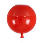 GLOBOSTAR® BALLOON 00652 Παιδικό Φωτιστικό Οροφής με Ντουί 1 x E27 AC 220-240V IP20 - Κόκκινο - Μ30 x Π30 x Υ33cm - Image 7