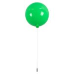 GLOBOSTAR® BALLOON 00653 Παιδικό Φωτιστικό Οροφής με Ντουί 1 x E27 AC 220-240V IP20 - Πράσινο - Μ30 x Π30 x Υ33cm - Image 4