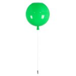GLOBOSTAR® BALLOON 00653 Παιδικό Φωτιστικό Οροφής με Ντουί 1 x E27 AC 220-240V IP20 - Πράσινο - Μ30 x Π30 x Υ33cm - Image 6
