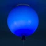 GLOBOSTAR® BALLOON 00654 Παιδικό Φωτιστικό Οροφής με Ντουί 1 x E27 AC 220-240V IP20 - Μπλε - Μ30 x Π30 x Υ33cm - Image 3
