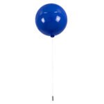 GLOBOSTAR® BALLOON 00654 Παιδικό Φωτιστικό Οροφής με Ντουί 1 x E27 AC 220-240V IP20 - Μπλε - Μ30 x Π30 x Υ33cm - Image 4