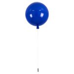 GLOBOSTAR® BALLOON 00654 Παιδικό Φωτιστικό Οροφής με Ντουί 1 x E27 AC 220-240V IP20 - Μπλε - Μ30 x Π30 x Υ33cm - Image 5