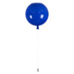 GLOBOSTAR® BALLOON 00654 Παιδικό Φωτιστικό Οροφής με Ντουί 1 x E27 AC 220-240V IP20 - Μπλε - Μ30 x Π30 x Υ33cm - Image 6