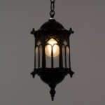 GLOBOSTAR® DARCY 00655 Vintage Κρεμαστό Φωτιστικό Οροφής με Ντουί 1 x E27 AC 220-240V IP20 - Μαύρο - Μ15.5 x Π15.5 x Υ32.5cm - Image 3