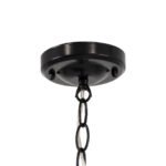 GLOBOSTAR® DARCY 00655 Vintage Κρεμαστό Φωτιστικό Οροφής με Ντουί 1 x E27 AC 220-240V IP20 - Μαύρο - Μ15.5 x Π15.5 x Υ32.5cm - Image 8