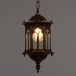 GLOBOSTAR® DARCY 00656 Vintage Κρεμαστό Φωτιστικό Οροφής με Ντουί 1 x E27 AC 220-240V IP20 - Μπρούτζινο & Διάφανο - Μ15.5 x Π15.5 x Υ32.5cm - Image 3