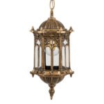 GLOBOSTAR® DARCY 00656 Vintage Κρεμαστό Φωτιστικό Οροφής με Ντουί 1 x E27 AC 220-240V IP20 - Μπρούτζινο & Διάφανο - Μ15.5 x Π15.5 x Υ32.5cm - Image 5