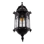 GLOBOSTAR® DARCY 00657 Vintage Φωτιστικό Τοίχου - Απλίκα με Ντουί 1 x E27 AC 220-240V IP20 - Μαύρο - Μ15.5 x Π15.5 x Υ34.5cm - Image 8