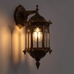 GLOBOSTAR® DARCY 00658 Vintage Φωτιστικό Τοίχου - Απλίκα με Ντουί 1 x E27 AC 220-240V IP20 - Μπρούτζινο Εφέ Σκουριάς - Μ15.5 x Π15.5 x Υ34.5cm - Image 3