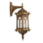 GLOBOSTAR® DARCY 00658 Vintage Φωτιστικό Τοίχου - Απλίκα με Ντουί 1 x E27 AC 220-240V IP20 - Μπρούτζινο Εφέ Σκουριάς - Μ15.5 x Π15.5 x Υ34.5cm - Image 6