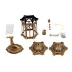 GLOBOSTAR® DARCY 00658 Vintage Φωτιστικό Τοίχου - Απλίκα με Ντουί 1 x E27 AC 220-240V IP20 - Μπρούτζινο Εφέ Σκουριάς - Μ15.5 x Π15.5 x Υ34.5cm - Image 10