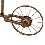 GLOBOSTAR® SWIFTWALKER 00660 Vintage Κρεμαστό Φωτιστικό Οροφής με Ντουί 3 x E27 AC 220-240V IP20 - Χάλκινο & Κόκκινο - Μ85 x Π29.5 x Υ55cm - Image 11