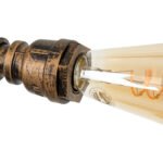 GLOBOSTAR® SWIFTWALKER 00660 Vintage Κρεμαστό Φωτιστικό Οροφής με Ντουί 3 x E27 AC 220-240V IP20 - Χάλκινο & Κόκκινο - Μ85 x Π29.5 x Υ55cm - Image 15