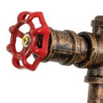 GLOBOSTAR® SWIFTWALKER 00660 Vintage Κρεμαστό Φωτιστικό Οροφής με Ντουί 3 x E27 AC 220-240V IP20 - Χάλκινο & Κόκκινο - Μ85 x Π29.5 x Υ55cm - Image 16