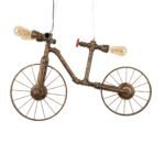 GLOBOSTAR® SWIFTWALKER 00660 Vintage Κρεμαστό Φωτιστικό Οροφής με Ντουί 3 x E27 AC 220-240V IP20 - Χάλκινο & Κόκκινο - Μ85 x Π29.5 x Υ55cm - Image 6