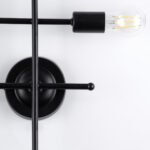 GLOBOSTAR® PIPING 00661 Vintage Φωτιστικό Τοίχου - Απλίκα με Ντουί 4 x E27 AC 220-240V IP20 - Μαύρο - Μ40 x Π9 x Υ52cm - Image 6