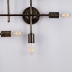 GLOBOSTAR® PIPING 00669 Vintage Φωτιστικό Τοίχου - Απλίκα με Ντουί 12 x E27 AC 220-240V IP20 - Μπρούτζινο - Μ78.5 x Π9.5 x Υ64cm - Image 6