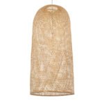 GLOBOSTAR® CALERO 00671 Boho Κρεμαστό Φωτιστικό Οροφής με Ντουί 1 x E27 AC 220-240V IP20 - Μπεζ - Μ50 x Π50 x Y110cm